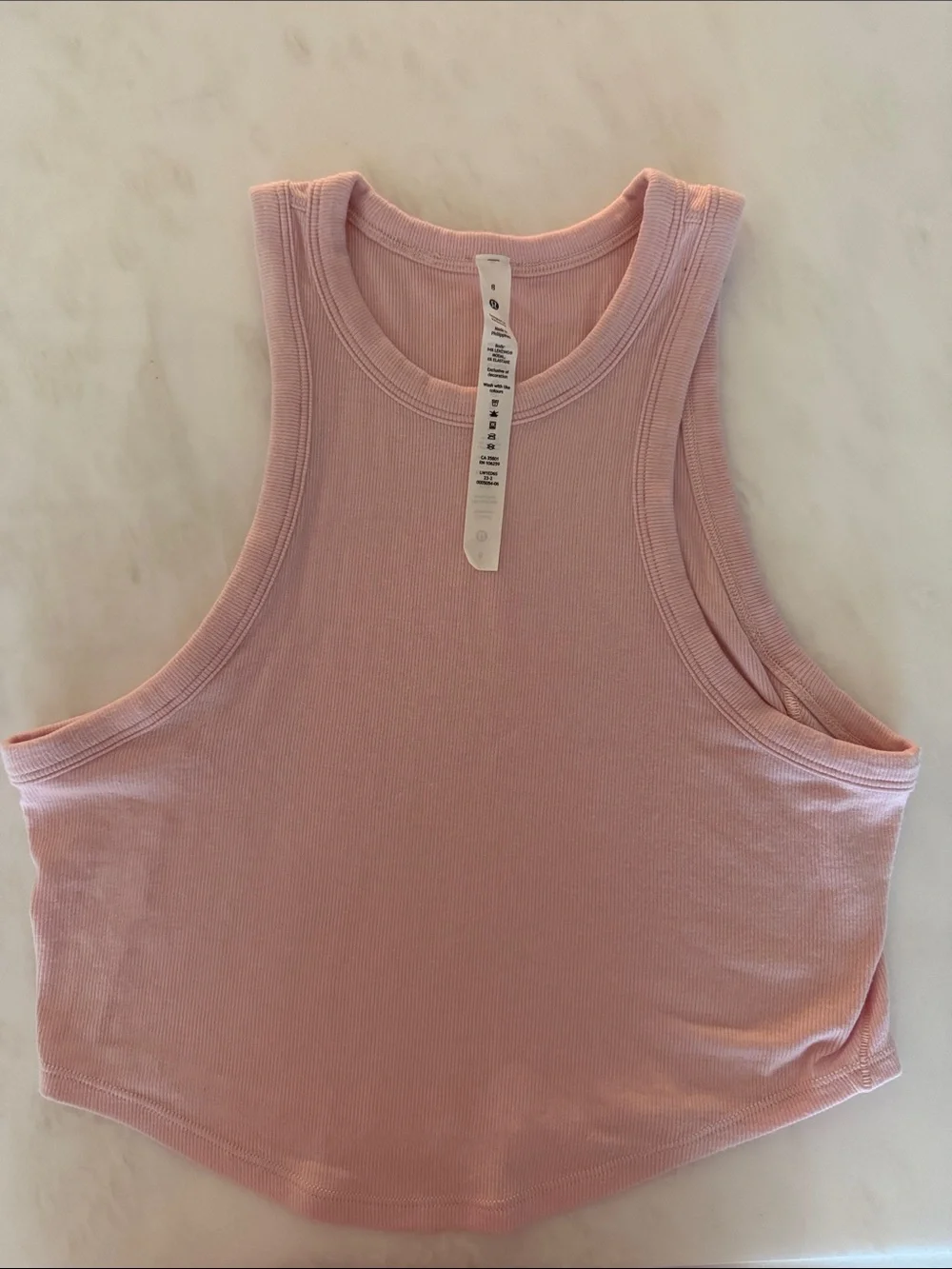lululemon Hold Tight Cropped Tank - Flush Pink Size 8